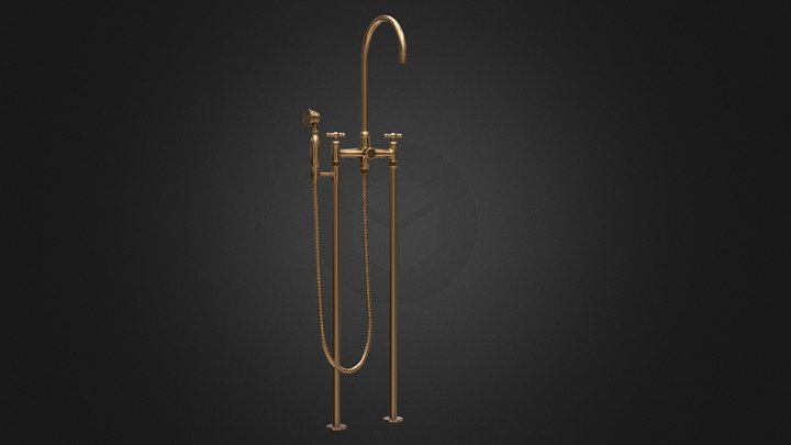 Freestanding Tub Faucet 3D Model
