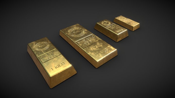 Gold, Treasure 3D Model