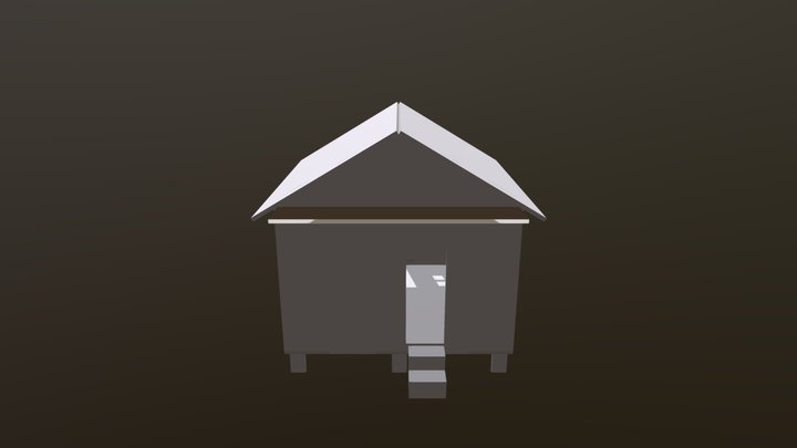 Rumah Sunda Simpel Sketch Fab 3D Model