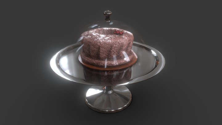 Chocolate cake 2 | oxterium 3D Model