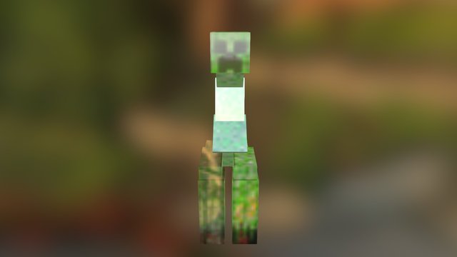 Skeleton MC'S Mutant Creeper Rig 3D Model