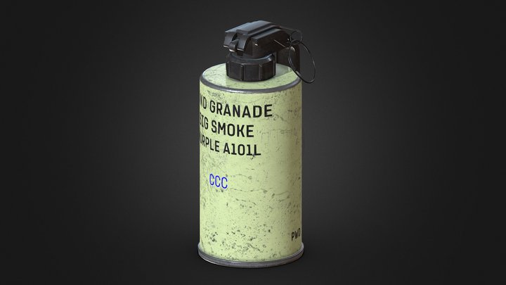 Smoke Granade 3D Model