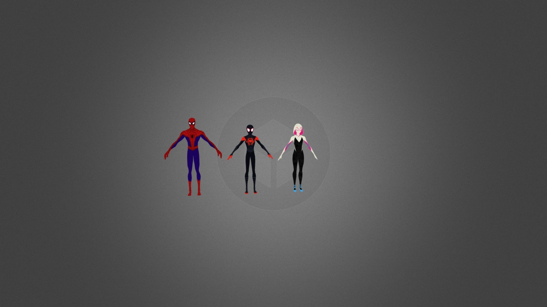 Spider-Man | Miles Morales | Gwen Stacy | ITSV - Download Free 3D model by  TXVerse [beaf3ab] - Sketchfab