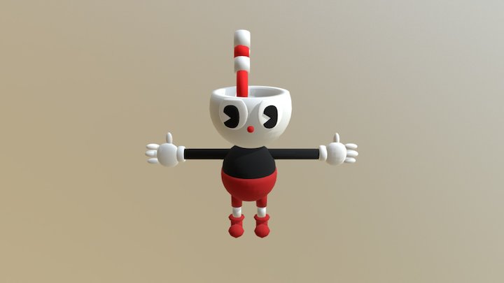 Cuphead 3D Model