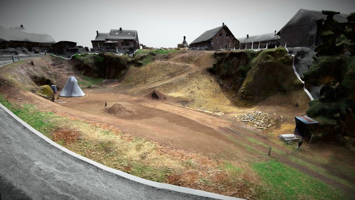 NA PRODEJ | Stavební pozemek s pískovcovým lomem 3D Model
