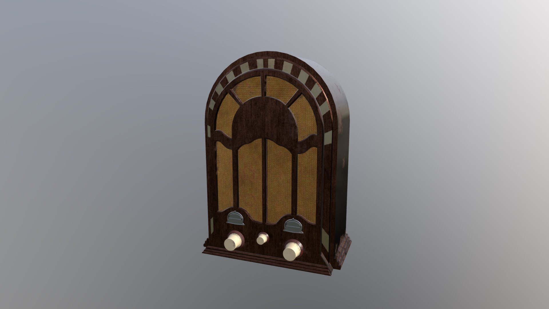 Quick vintage radio - 3D model by meaghansearle [beb0173] - Sketchfab