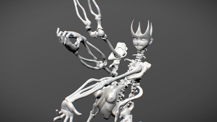 Bone Girl 2 3D Model