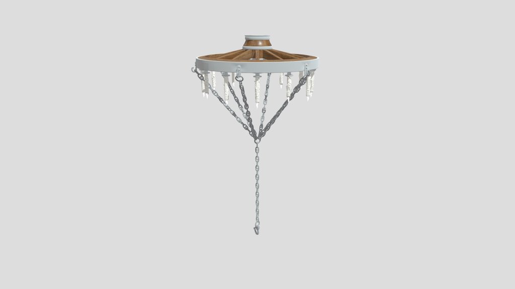 Chandelier Rustic Wheel 12 Candles