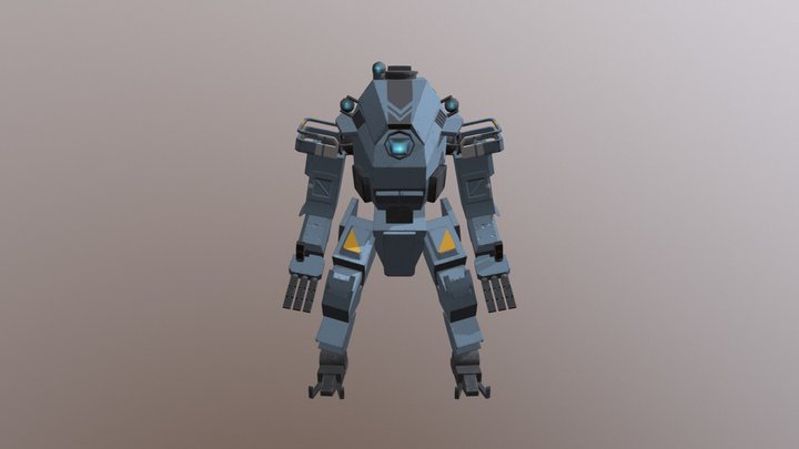 Titanfall Ion Mech 3D Model