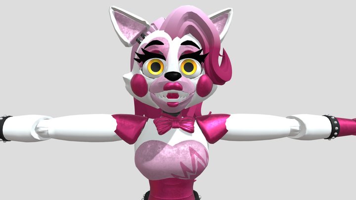 Glamrock Mangle (Old, check Desc) 3D Model