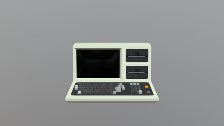 Tandy Radioshack-80 Model III 3D Model