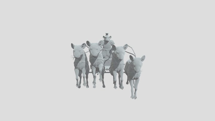 Chariot of the Mice, with a Rat Charioteer