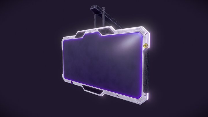 The FinalShow_Futuristic TV_Hardsurface,Stylized 3D Model