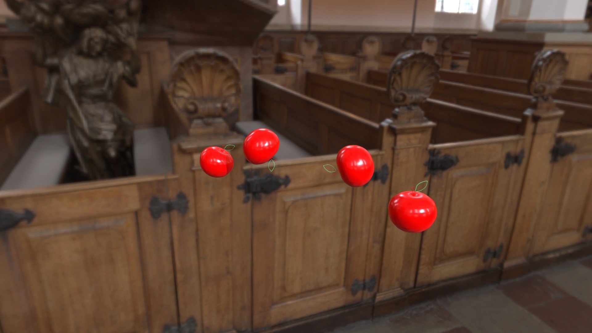 apples flying around! - 3D model by iekalfa3d [beb2f75] - Sketchfab