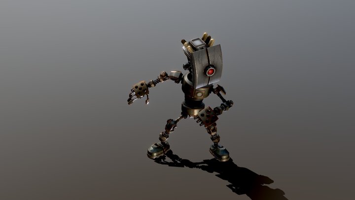 Junkyard Robot 3D Model
