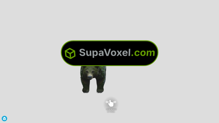 Moss Golem Bear - Hunyuan3D vs SupaVoxel
