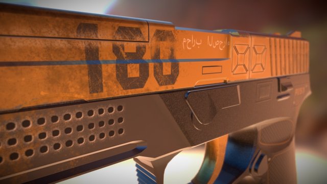 P250|Desert Warrior 3D Model