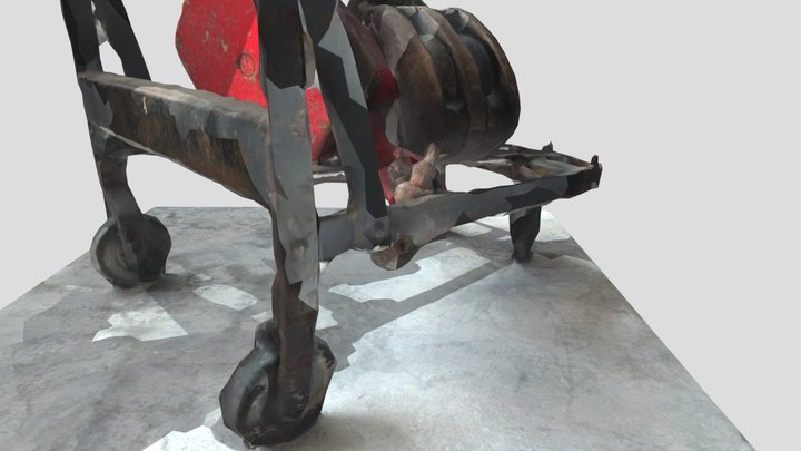 Grocery Cart 3D Model