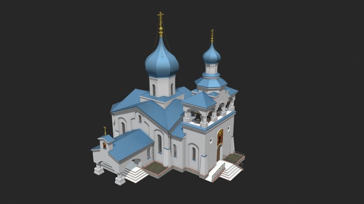 Russian Church 3D Model