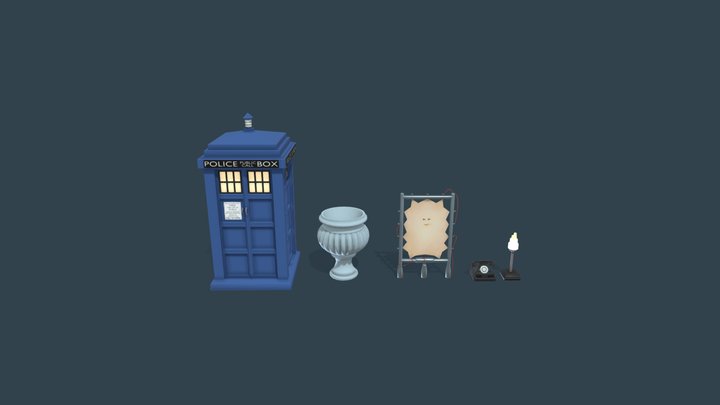 5 Items DW RD 3D Model