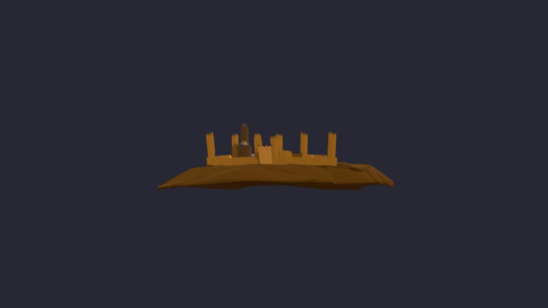 Neolithic castle with ramparts and a temple - 3D model by CeroVR ...
