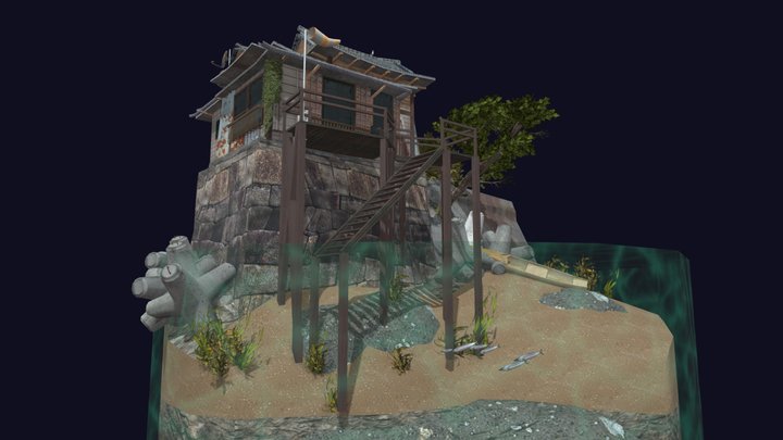DAE Diorama - By The Ocean 3D Model