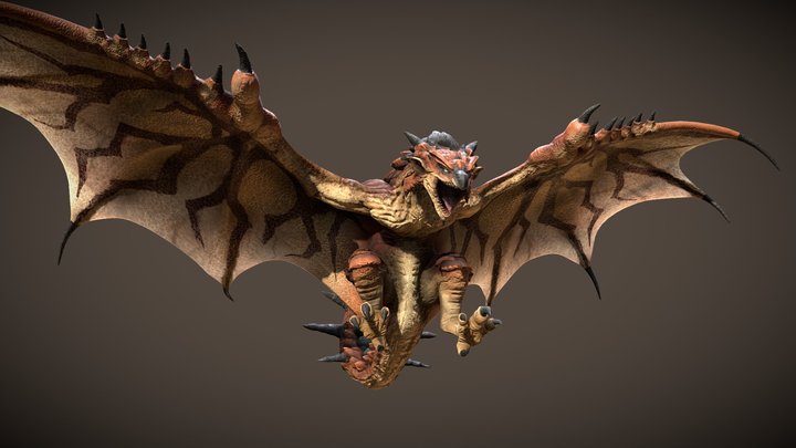Rathalos - Monster Hunter World 3D Model
