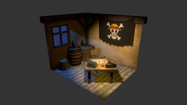 Scene Taverne Pirate 3D Model
