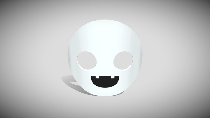 missing halloween Face Mouth Mask 1 – Kostenloses 3D-Modell STL