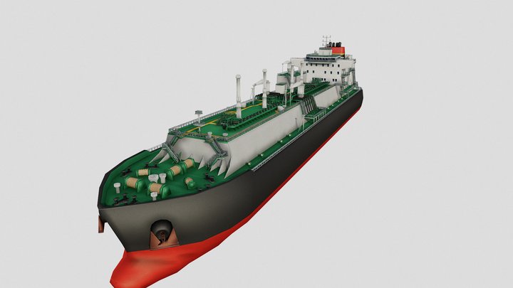 LNG Tanker 3D Model