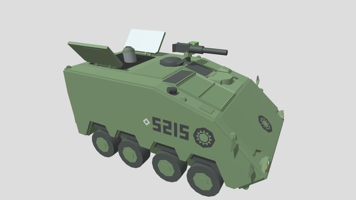 Chibi CM-32 Mortar SPH (Self-propelled Mortar) 3D Model