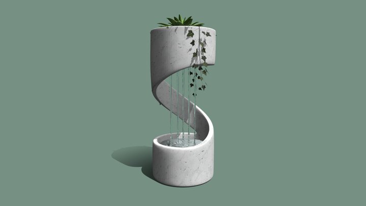Water Fountain - Spiral 3D Model