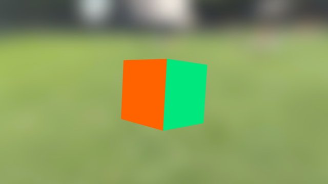 Multicolored Cube 3D Model