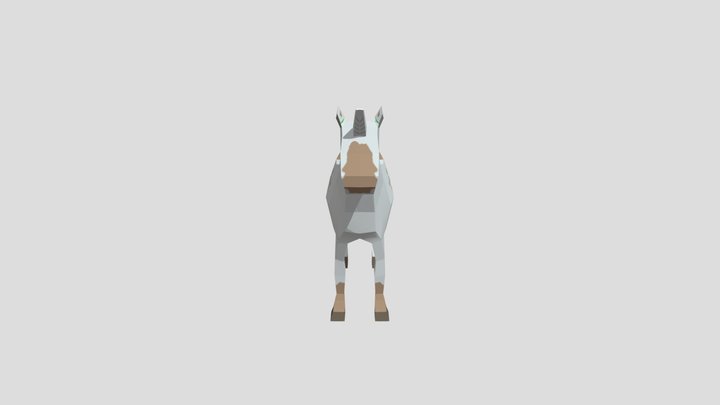 Rigged Pony 3D Model