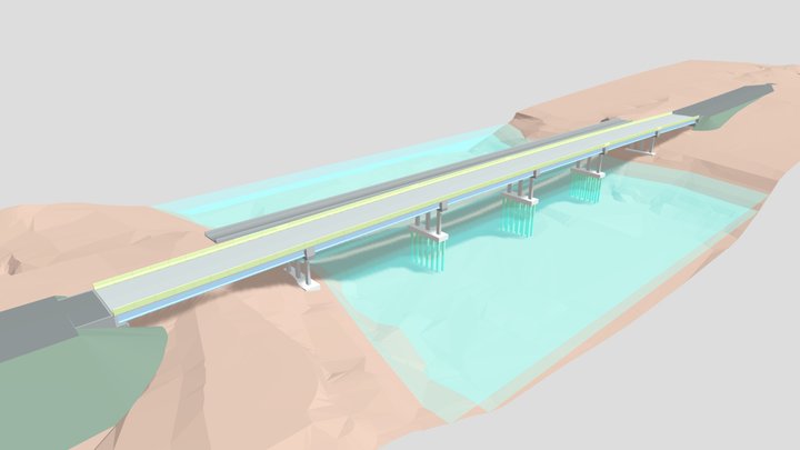 Ponte sobre o rio Teles Pires 3D Model
