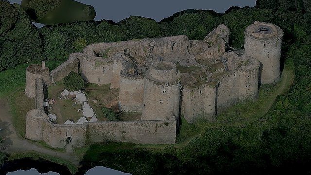 Château de Tonquédec 21 photos, sauf face Nord 3D Model