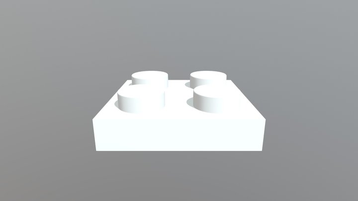 LEGO Plate 2x2 3D Model