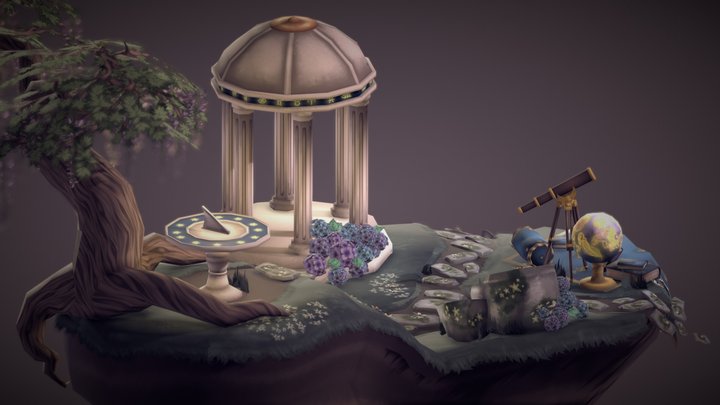 Astrology Diorama 3D Model