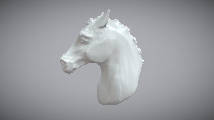 Horse Bust 3D Model