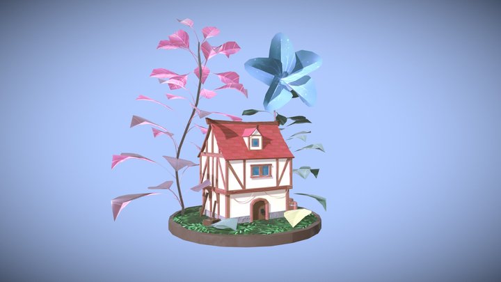 Medieval House For Little Human 3D Model