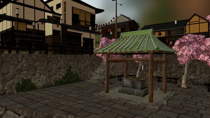 cityscene Japan 3D Model