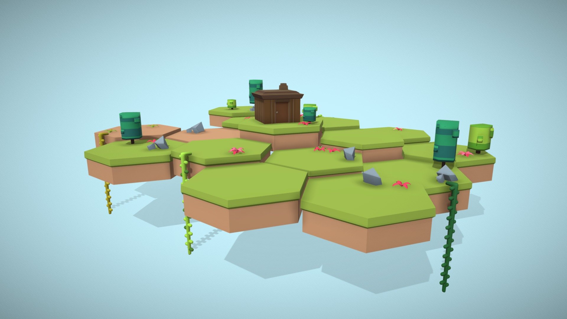 small cute island - Download Free 3D model by samiwaiba2001 [bec2d89 ...