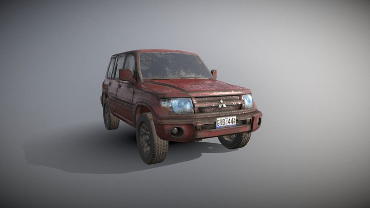 Mitsubishi Pajero 4WD [FREE / GAMEREADY] 3D Model