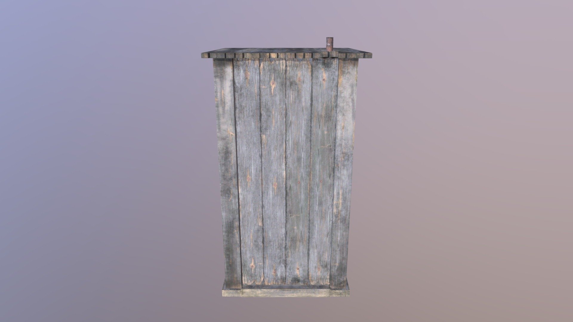 Wooden Toilet — Sketchfab embed 3D viewer