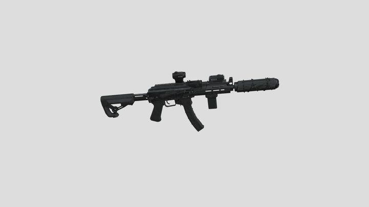 Saiga-9mm (2) 3D Model