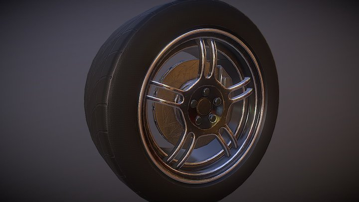 Car Wheel - Basic Model 3D Model