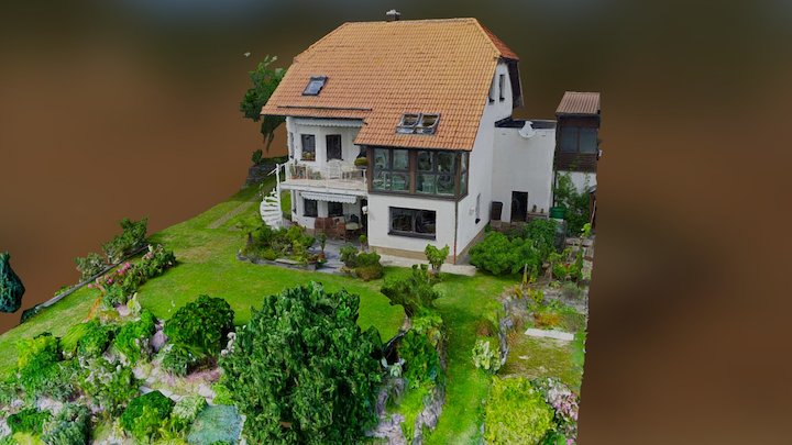 Einfamilienhaus mit Garten 3D Model
