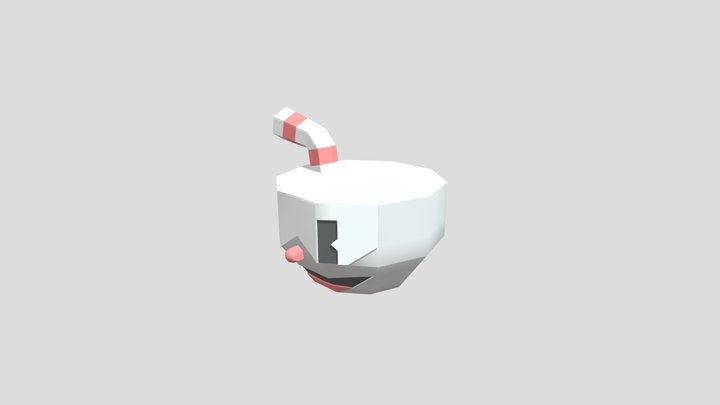 cuphead low poly 3D Model