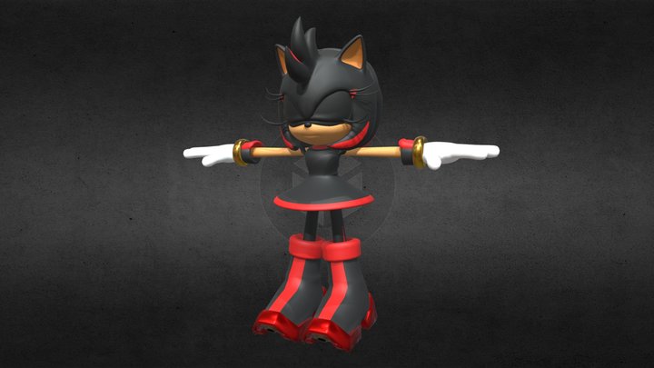 Shamy the Hedgehog 3D Model