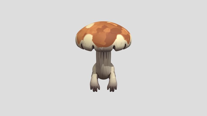 Fantasy mushroom creature 3D Model
